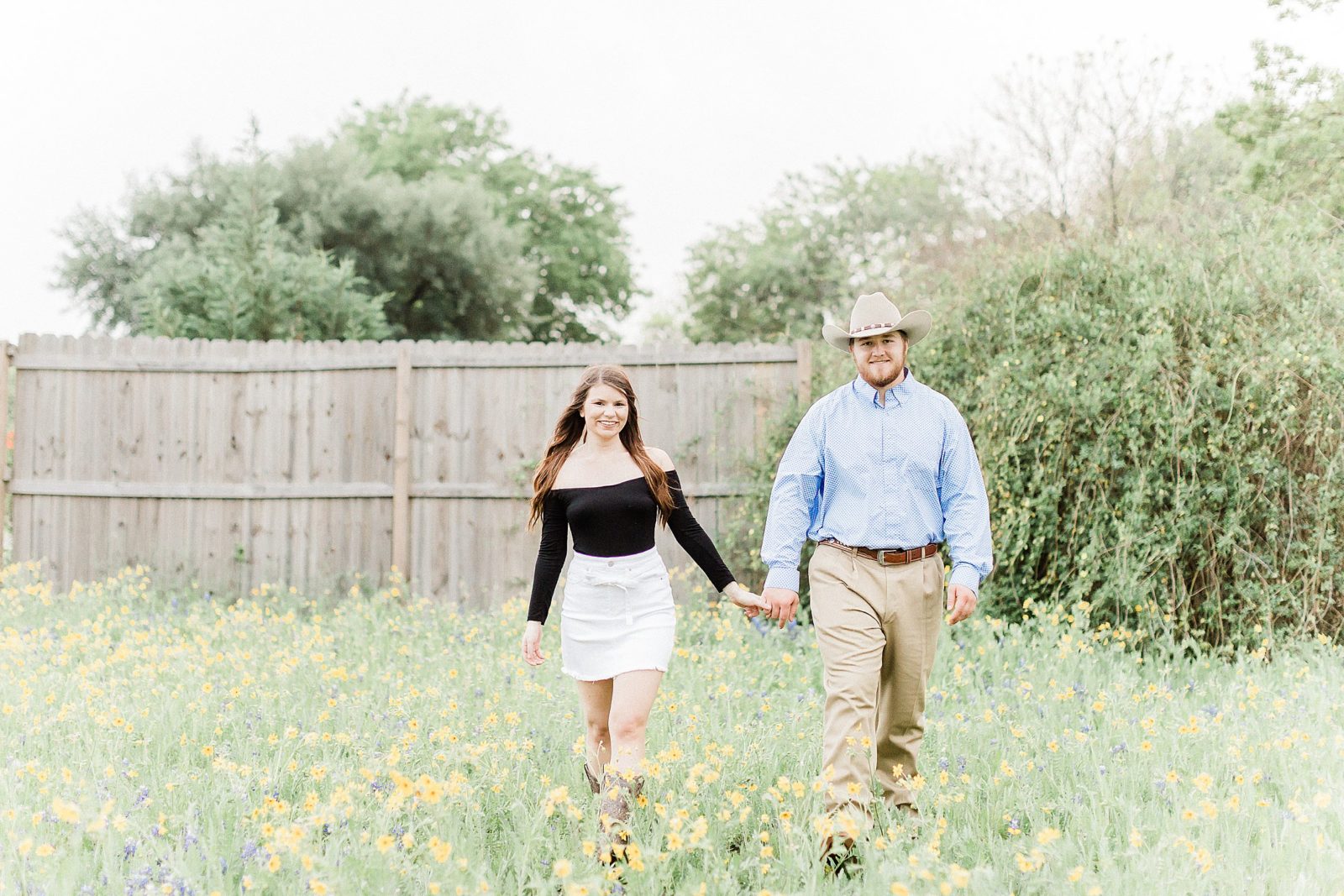 Engagement Session in Wildflowers, Anna Kay Photography, Texas Wedding Photography