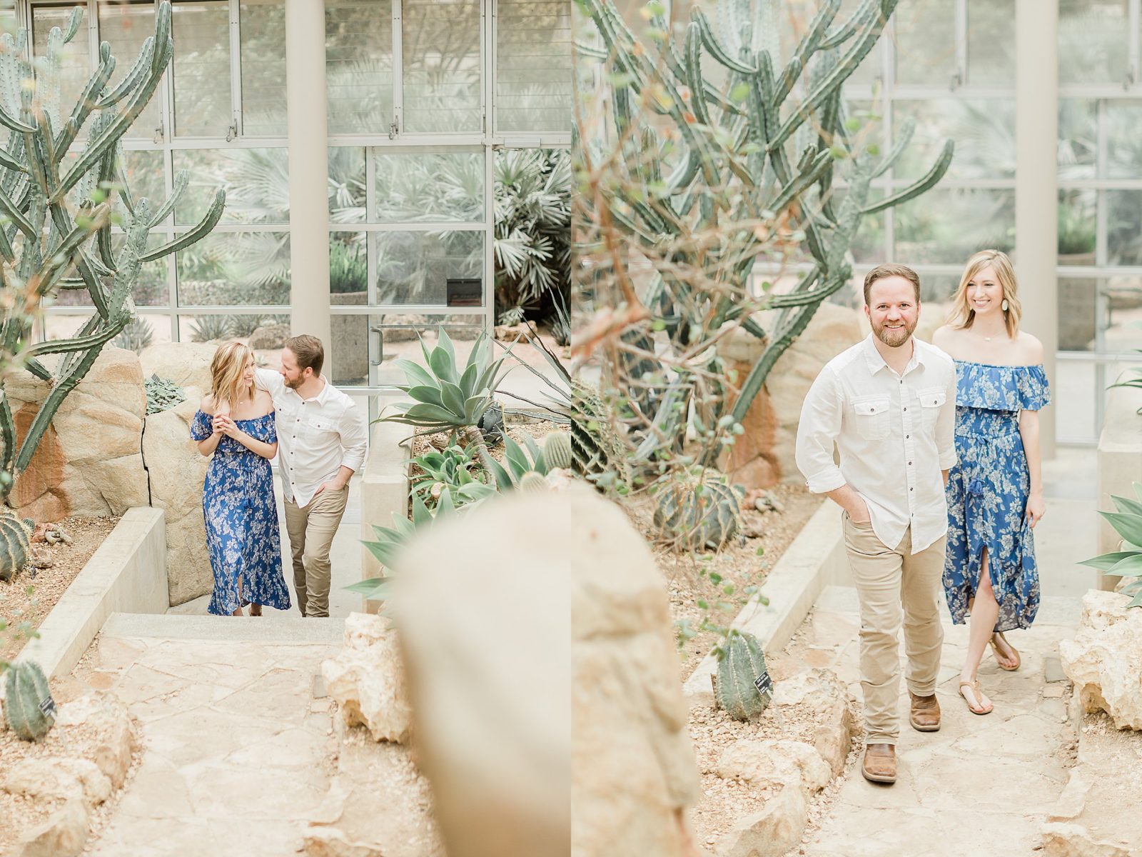 Desert Engagement Pictures in Greenhouse, Anna Kay Photography, San Antonio Wedding Photographer