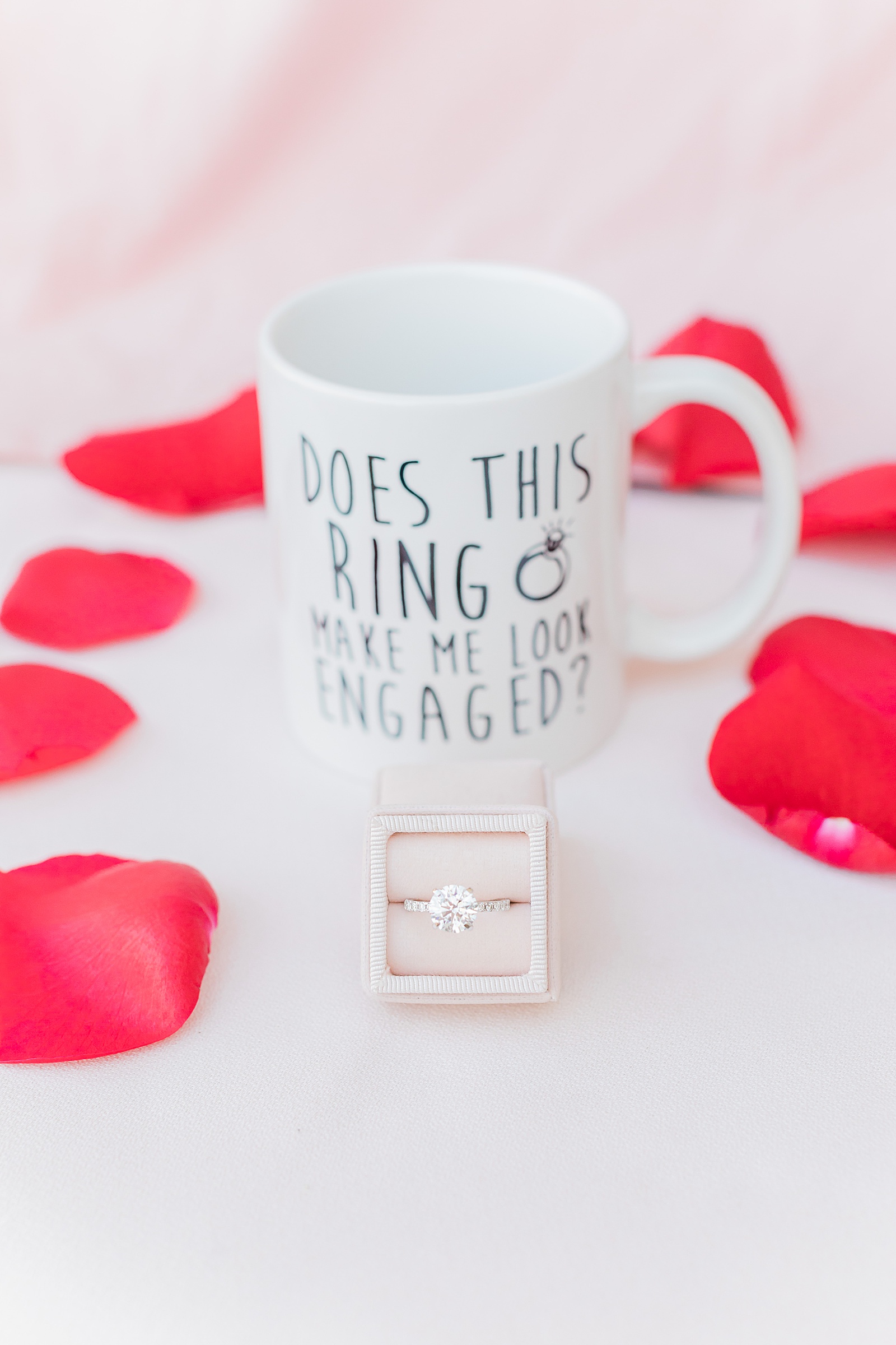 Does this Ring Make me Look Engaged Mug, San Antonio Rooftop Proposal