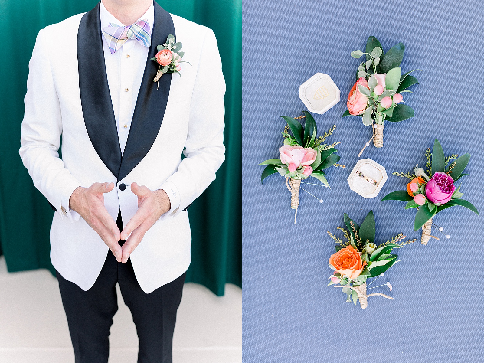 Groom-Details-Bouts-Bright-Florals