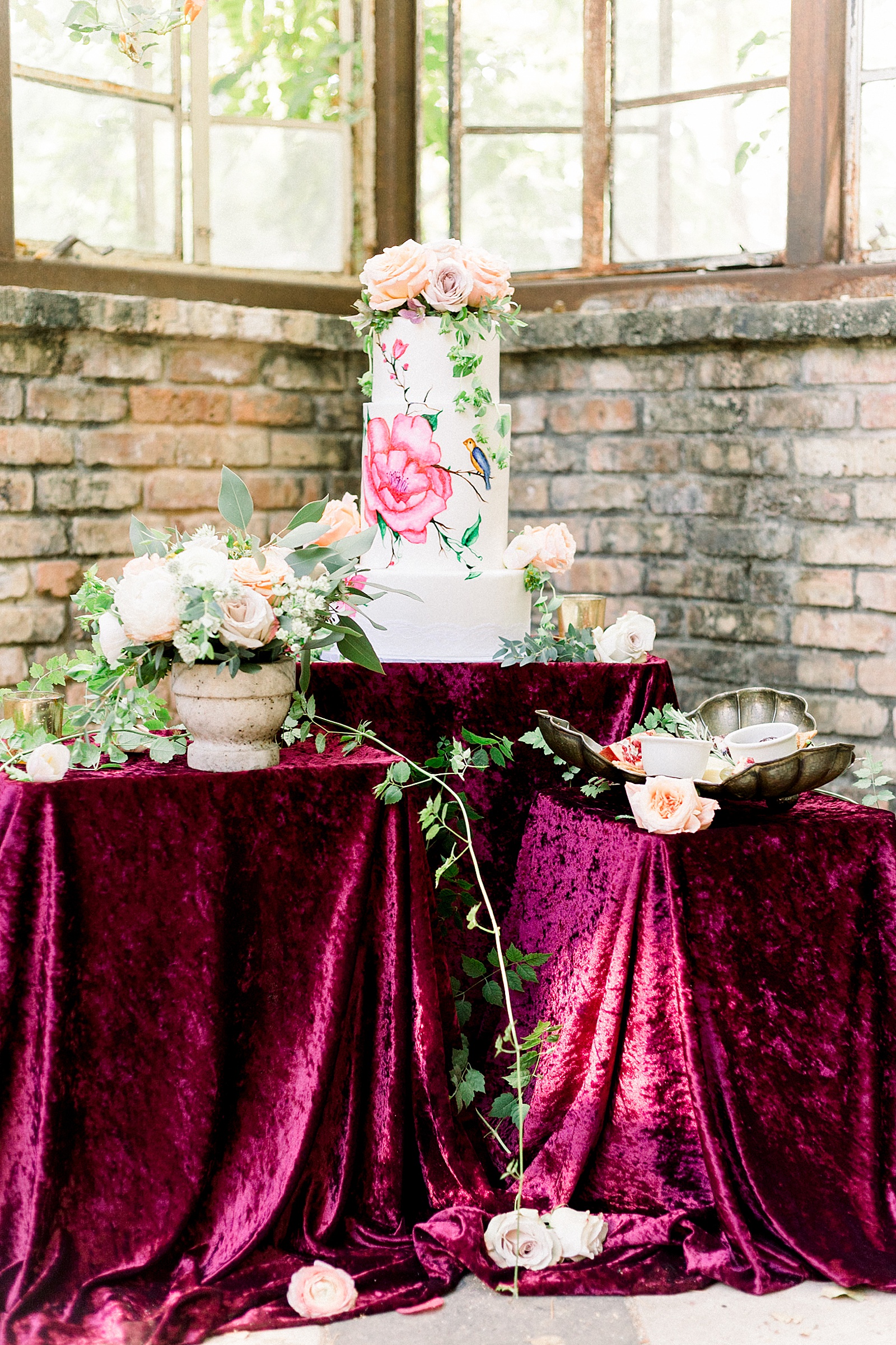 Handpainted Garden Cake, Wedding Cake Inspiration