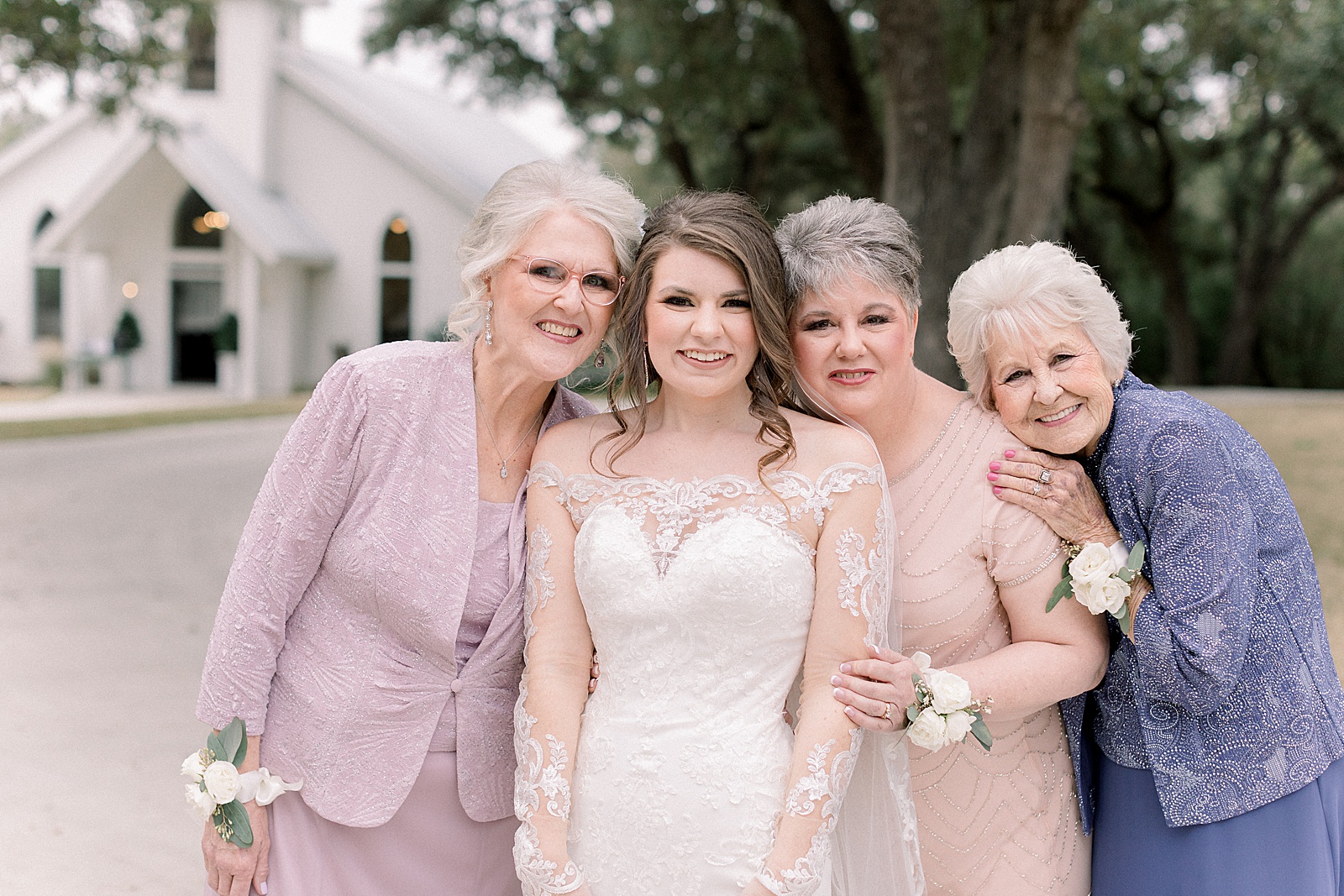 First Look with Mom and Grandma, Chandelier of Gruene