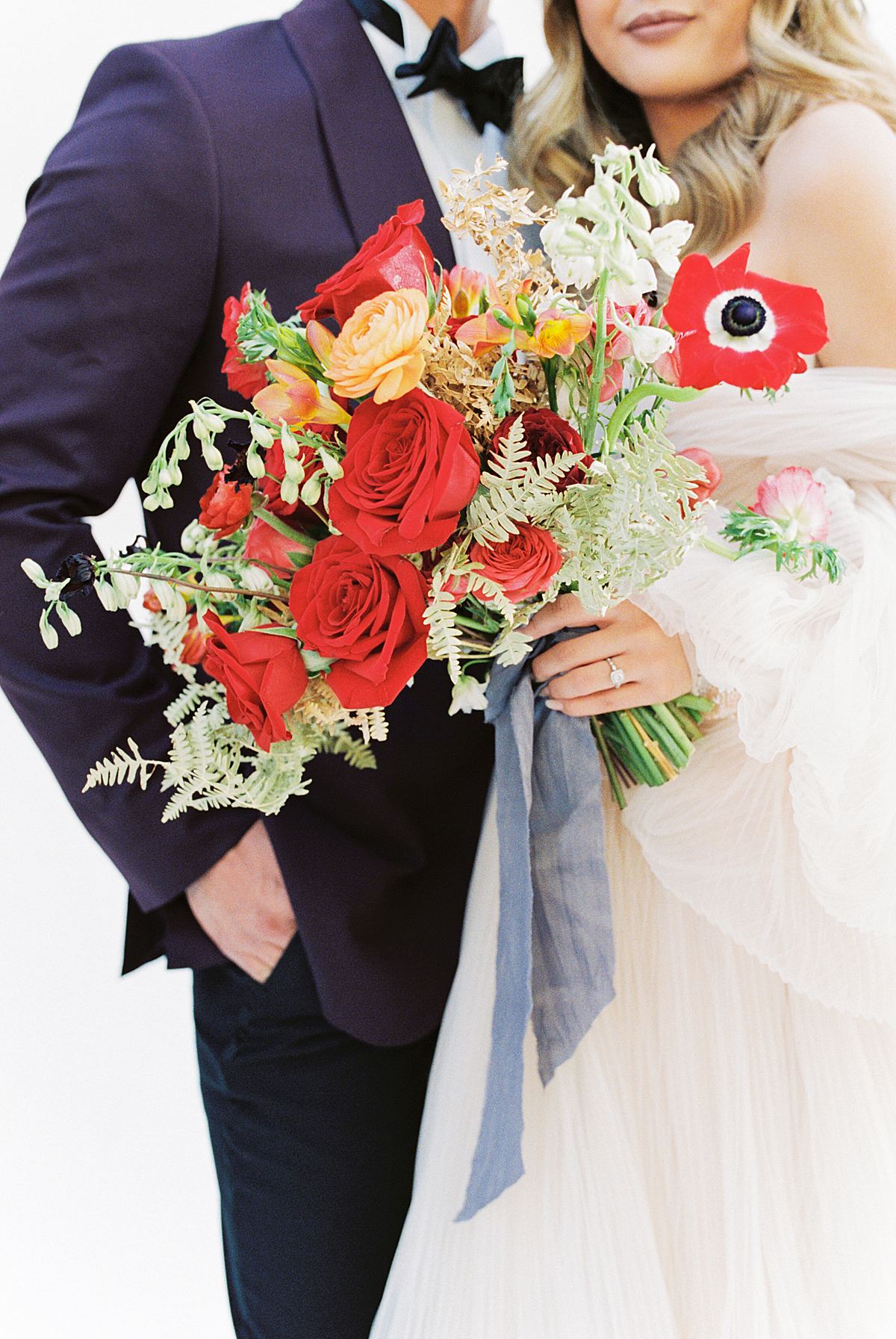 Wedding Bouquet, Poppy, Orange and Blush