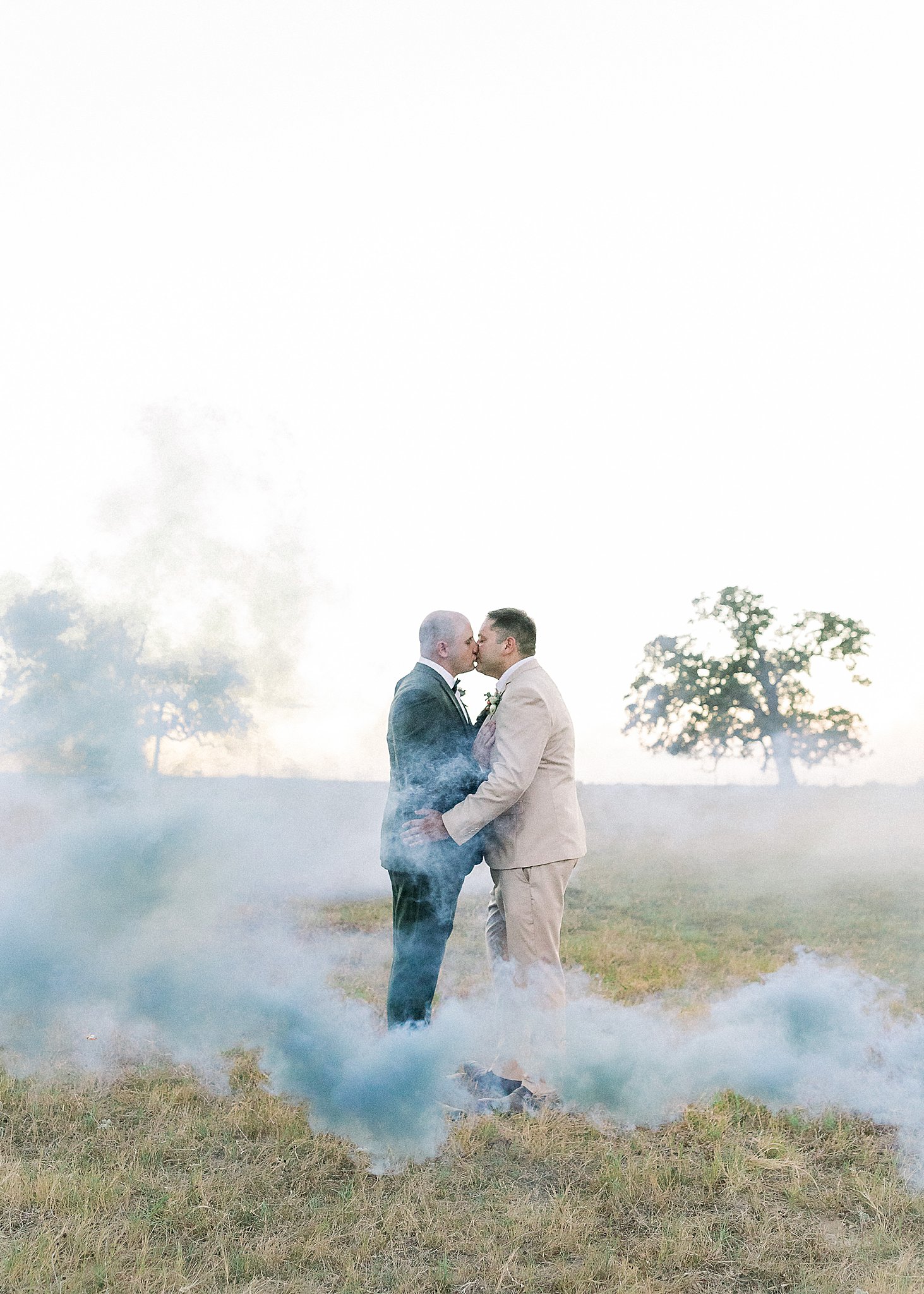 Couples Portrait with Smoke Bomb, Anna Kay Photography, Austin Wedding Photographer