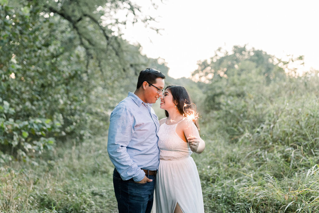 Engagement Session with Sparklers, San Antonio Engagement Photographer, Anna Kay Photography