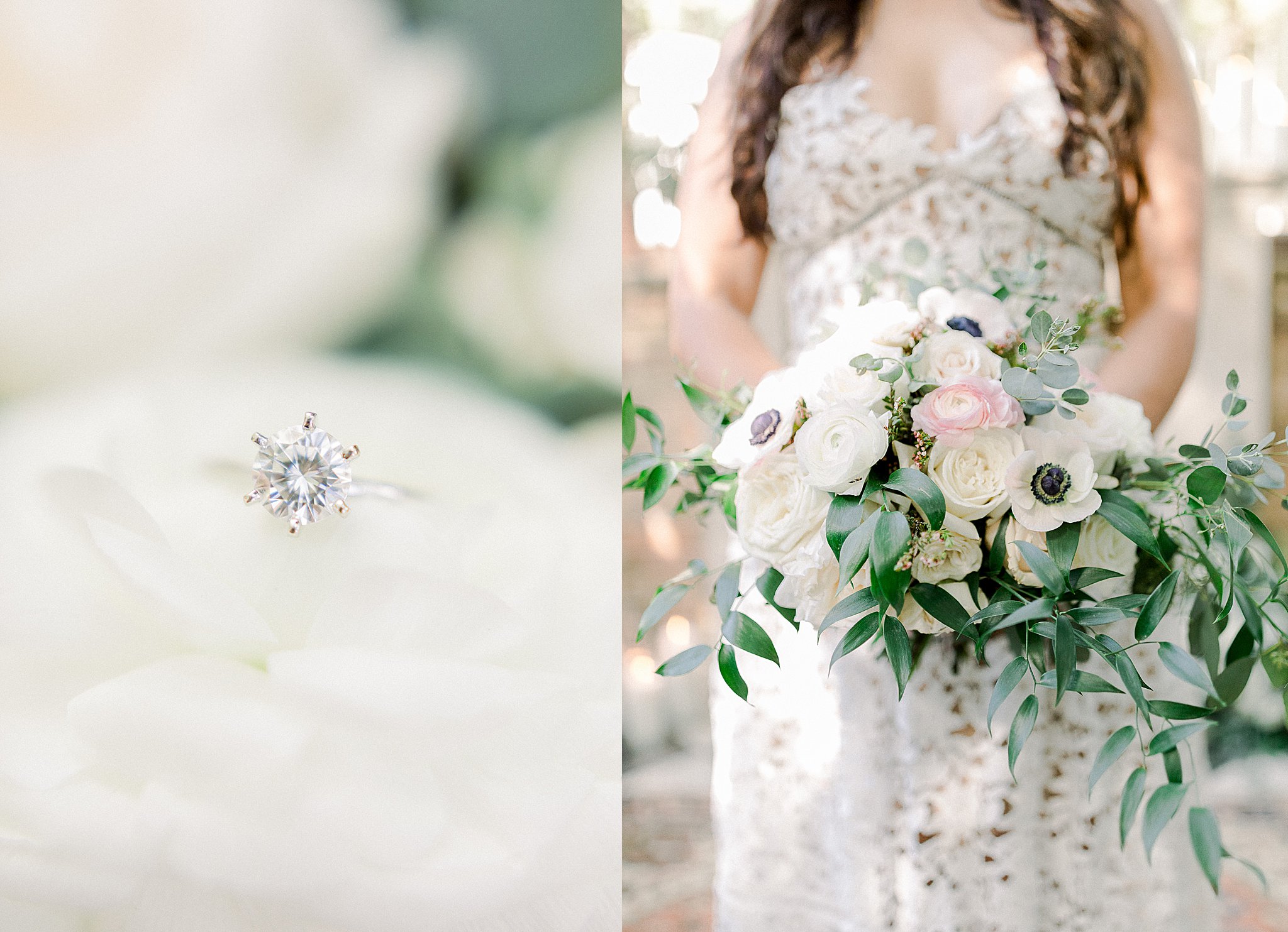 Bridal Details, Sekrit Theater, Blush and White Bouquet, Anna Kay Photography, Austin Wedding Photographer