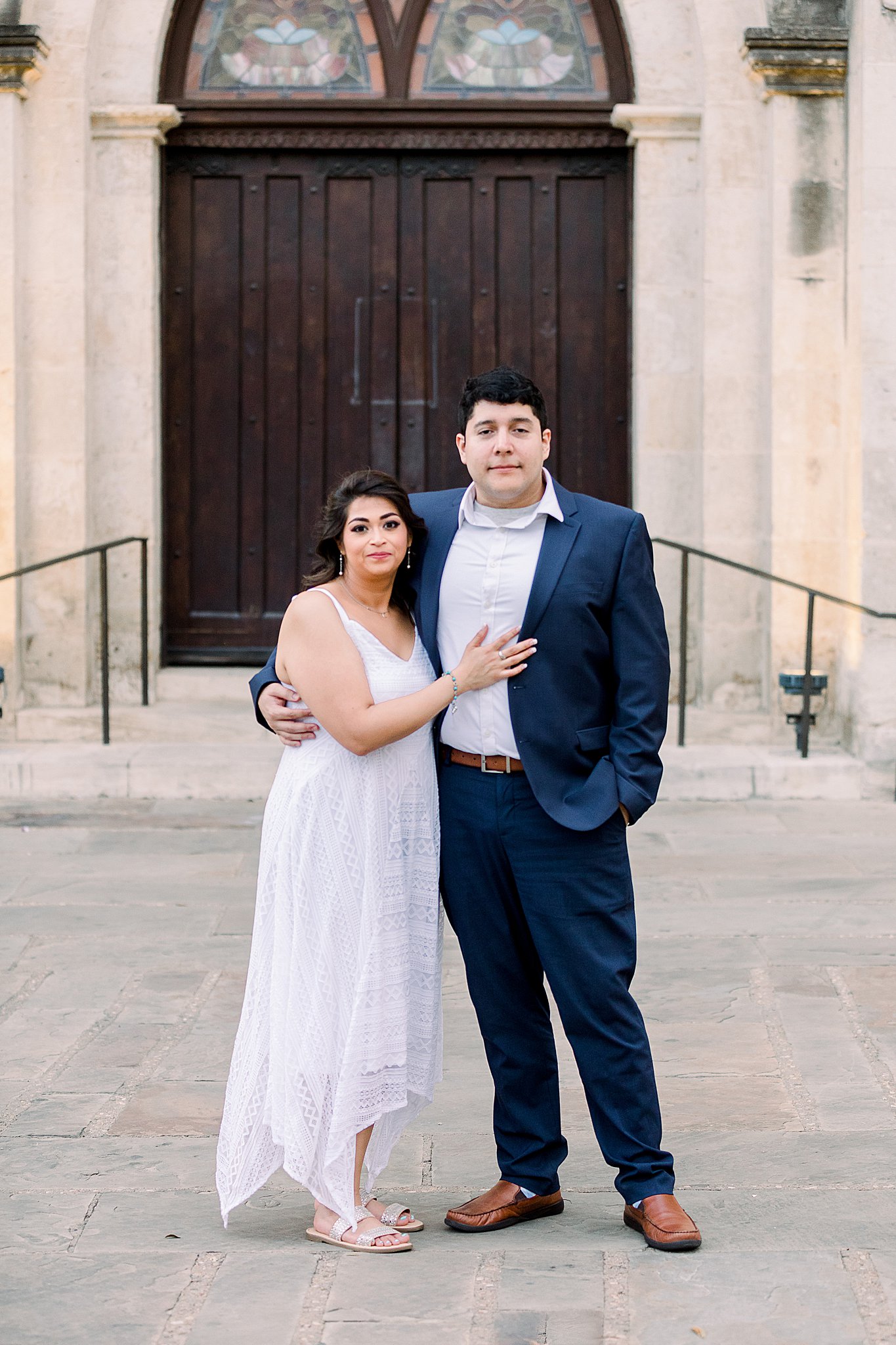San Fernando Cathedral, San Antonio, Texas, Picnic Engagement Photos, Anna Kay Photography
