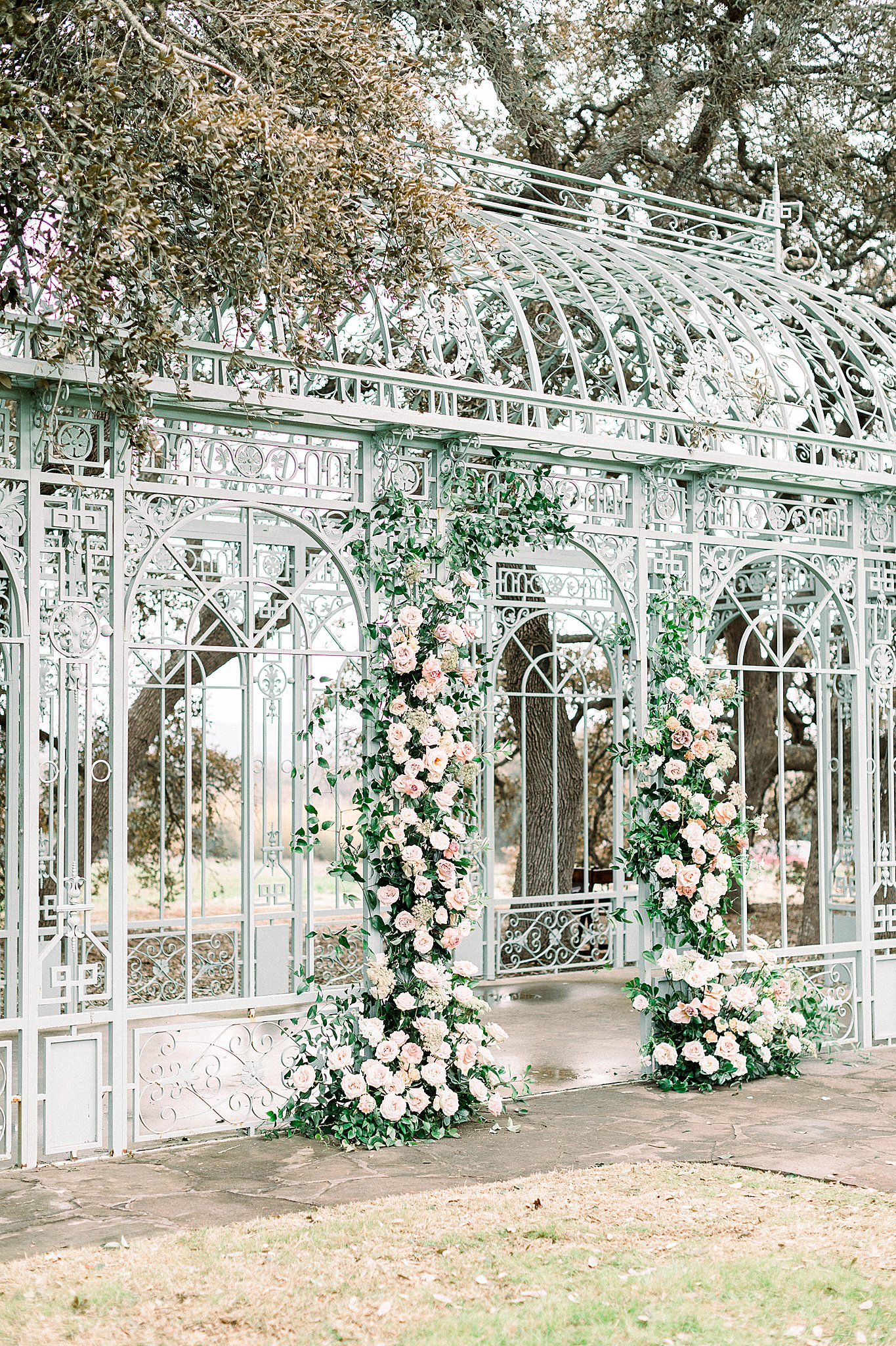 Ceremony Floral Installations,Romantic Ma Maison Spring Wedding by Anna Kay Photography