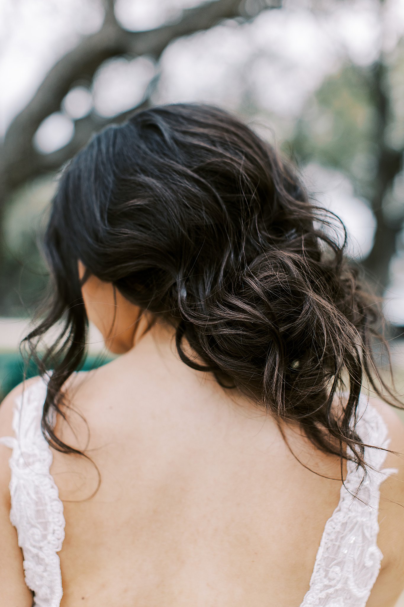 loose updo, Texas Hill Country bride
