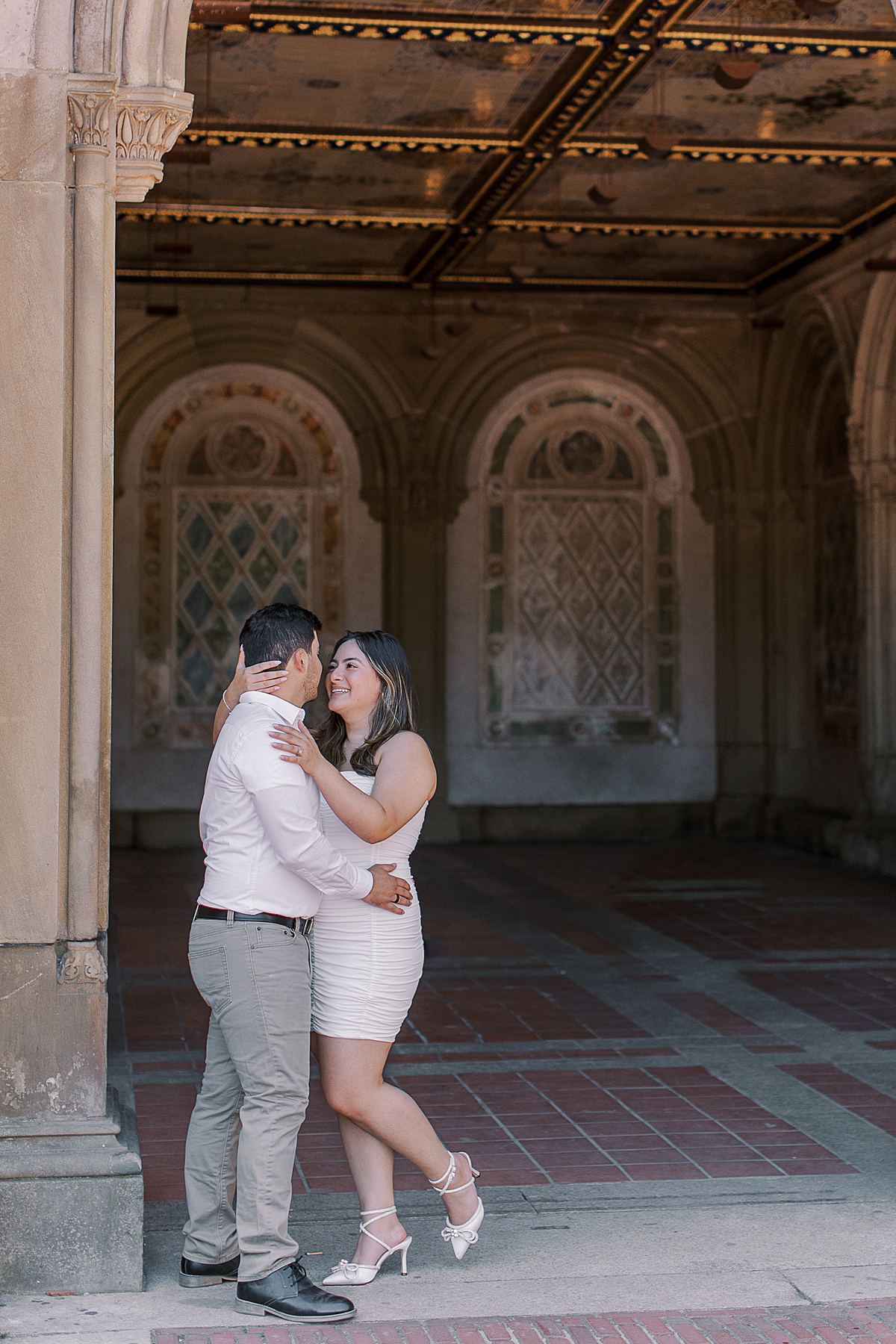 Bethesda Terrace Engagement Session, Central Park, Anna Wright