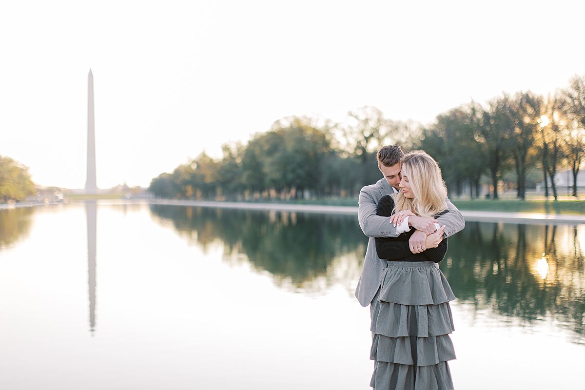 Lincoln Memorial Engagement Session by Anna Wright