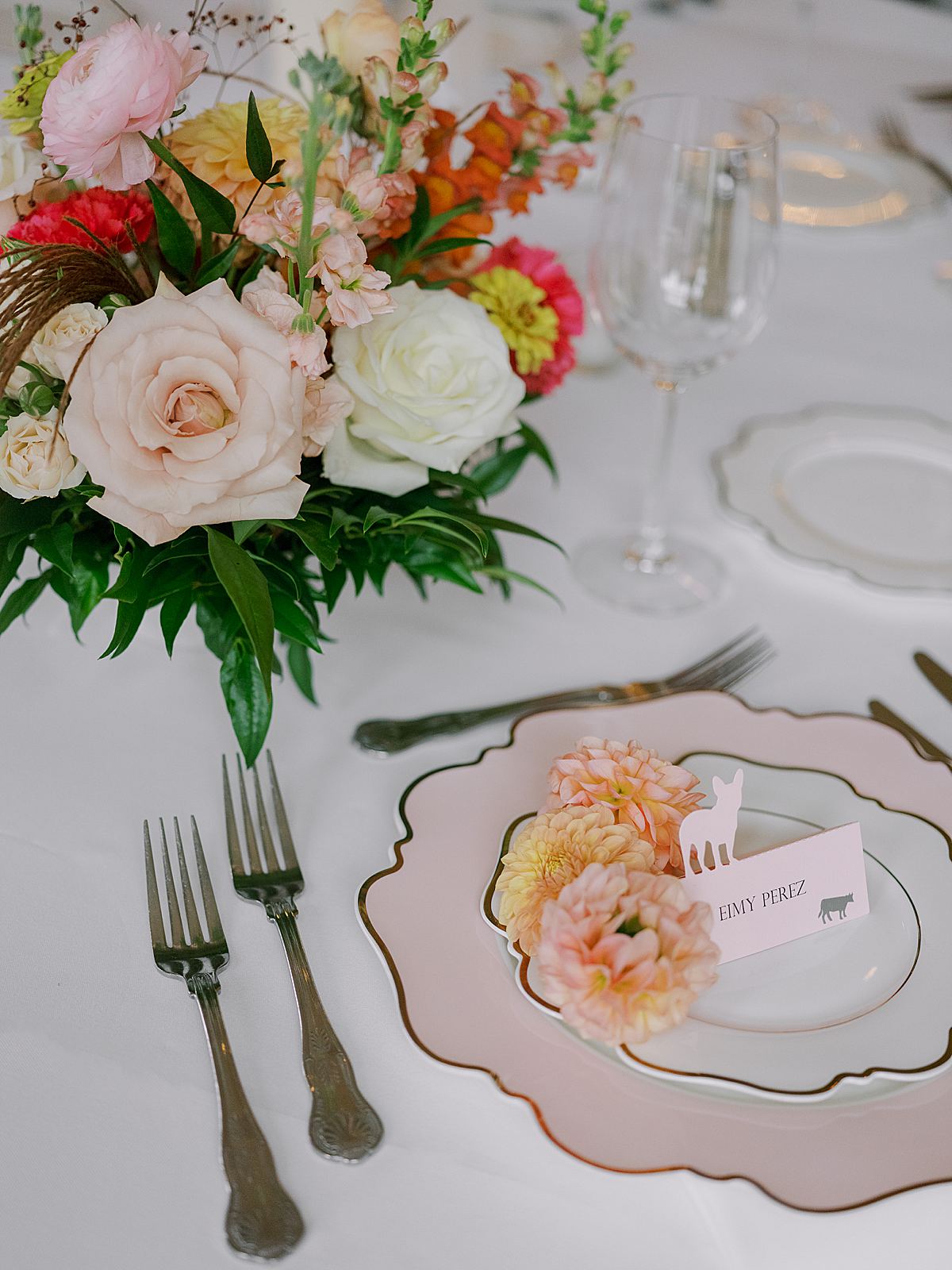 Wedding Table Inspiration at Belle Haven Country Club